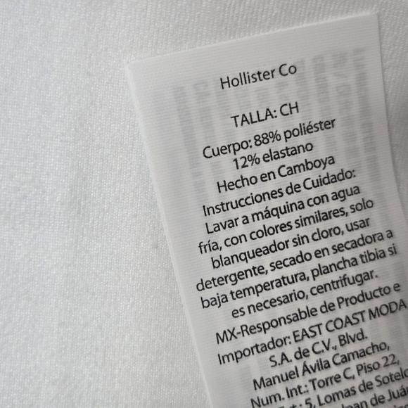 Hollister Crisp White Crewneck Tee Size Small - Picture 4 of 4